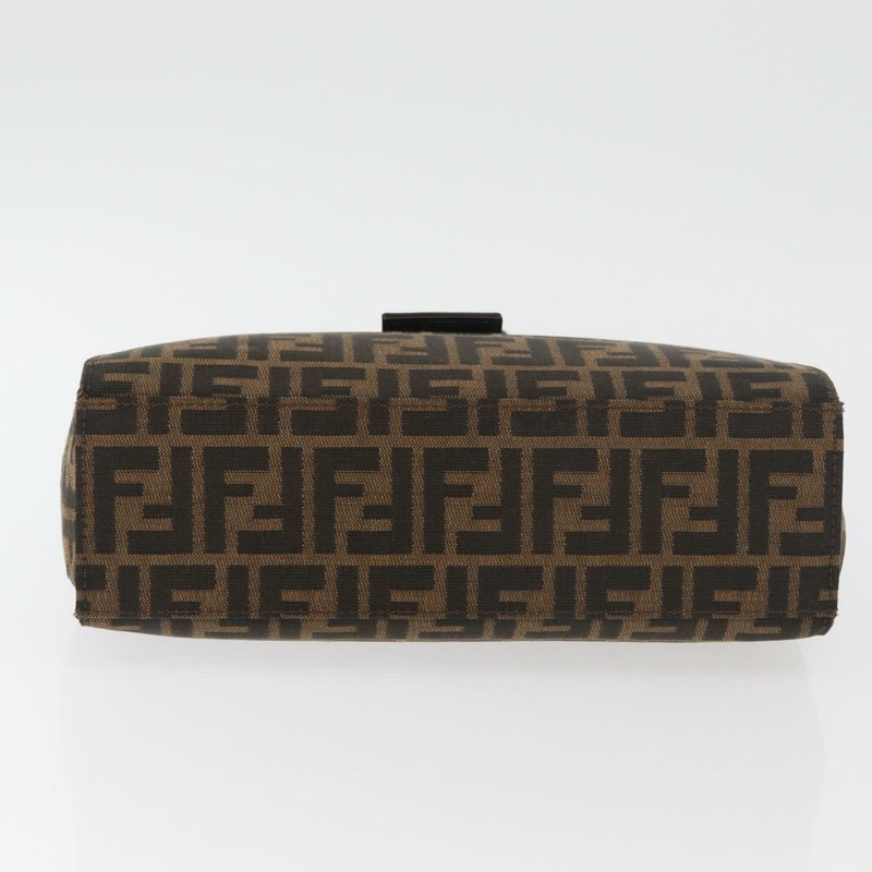 【日本直送】FENDI Zucca帆布Mamma Baguette手袋 黑色棕色 正品 175070A-8