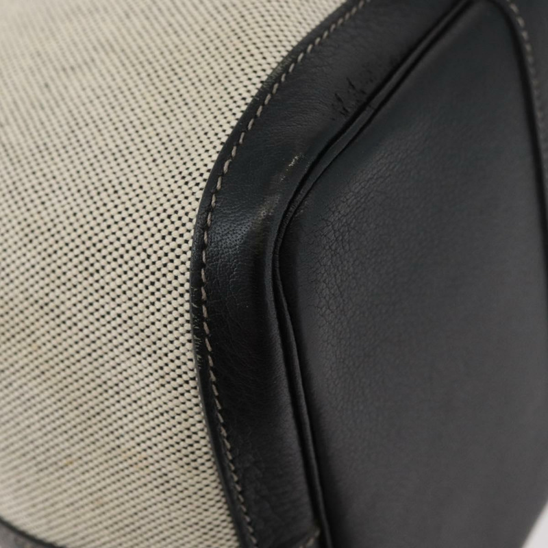 【日本直送】愛馬仕 Garden Party PM 手袋 帆布 米色 銀色 正品 bs34986V-12