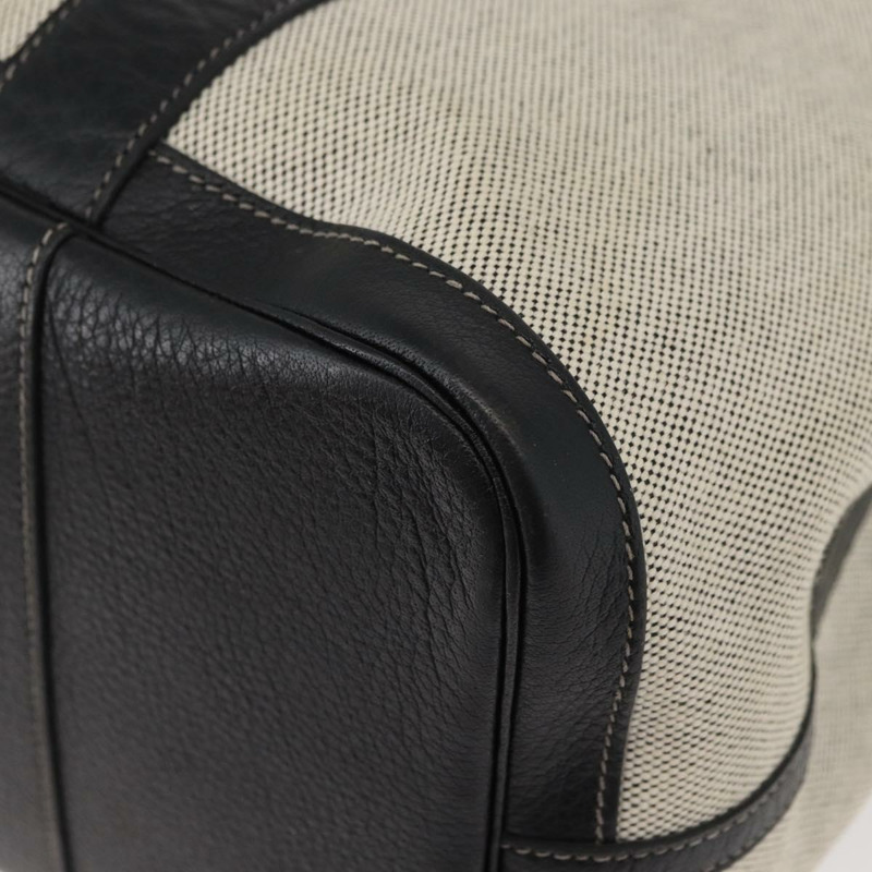 【日本直送】愛馬仕 Garden Party PM 手袋 帆布 米色 銀色 正品 bs34986V-13