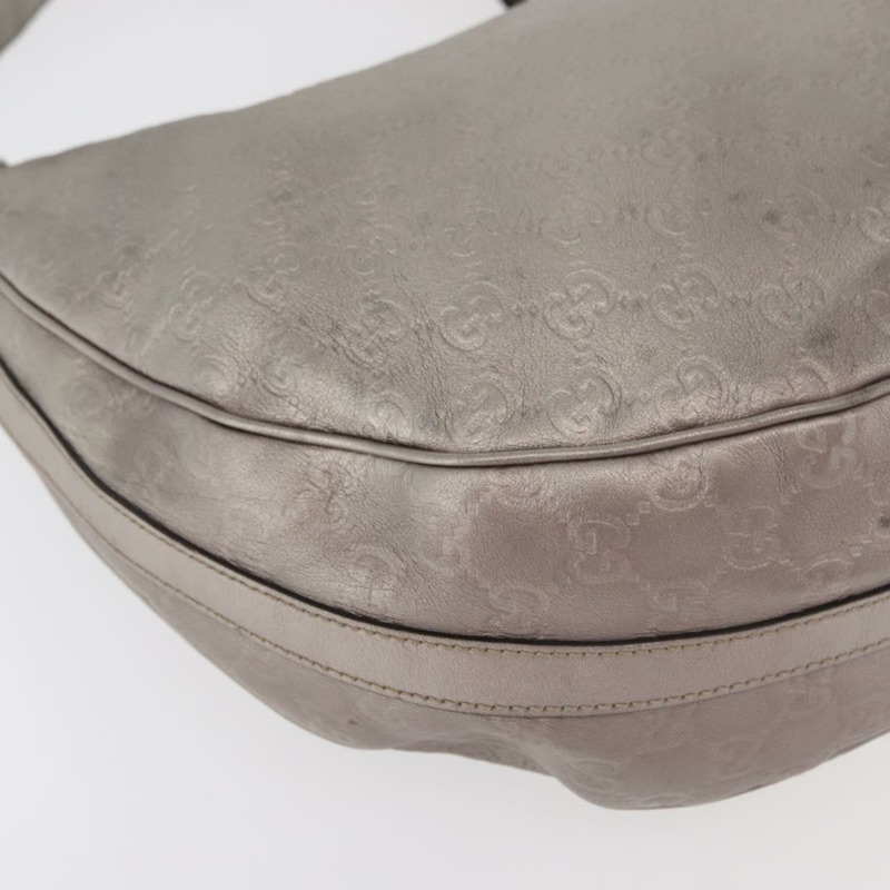 【日本直送】GUCCI GG帆布GG雙Guccissima包 皮革 銀色 232962 正品 178533V-9