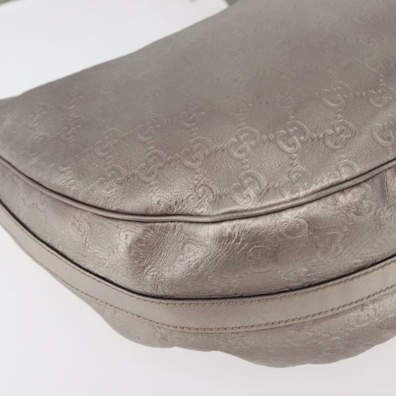 【日本直送】GUCCI GG帆布GG雙Guccissima包 皮革 銀色 232962 正品 178533V-11