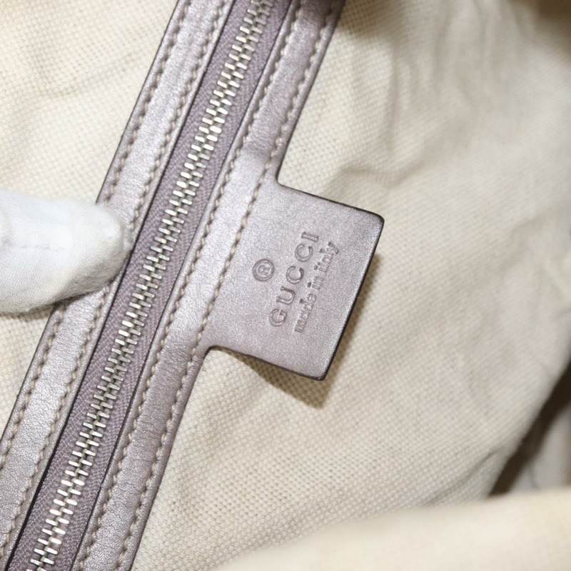 【日本直送】GUCCI GG帆布GG雙Guccissima包 皮革 銀色 232962 正品 178533V-14