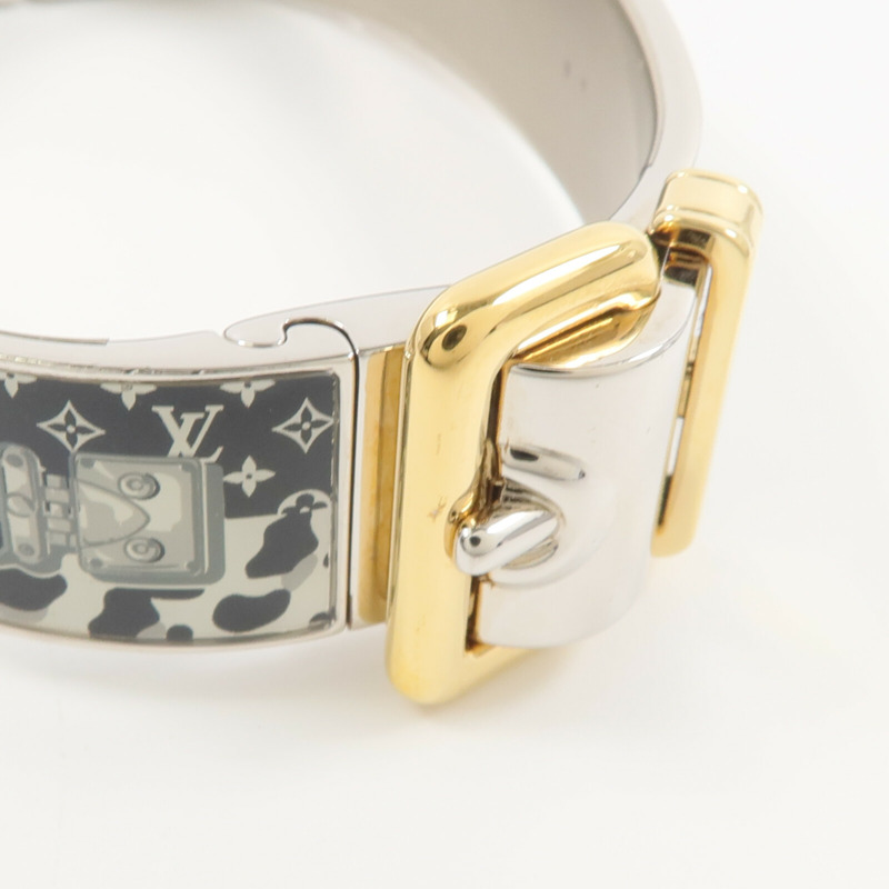 LOUIS VUITTON 金屬/琺瑯琺Confidentian Bracelet手鐲-6