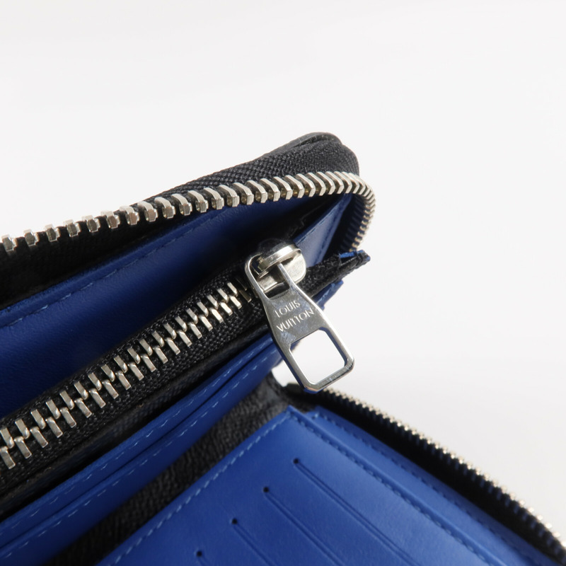 LOUIS VUITTON Damier Graphite Zippy Long Wallet長錢包-9
