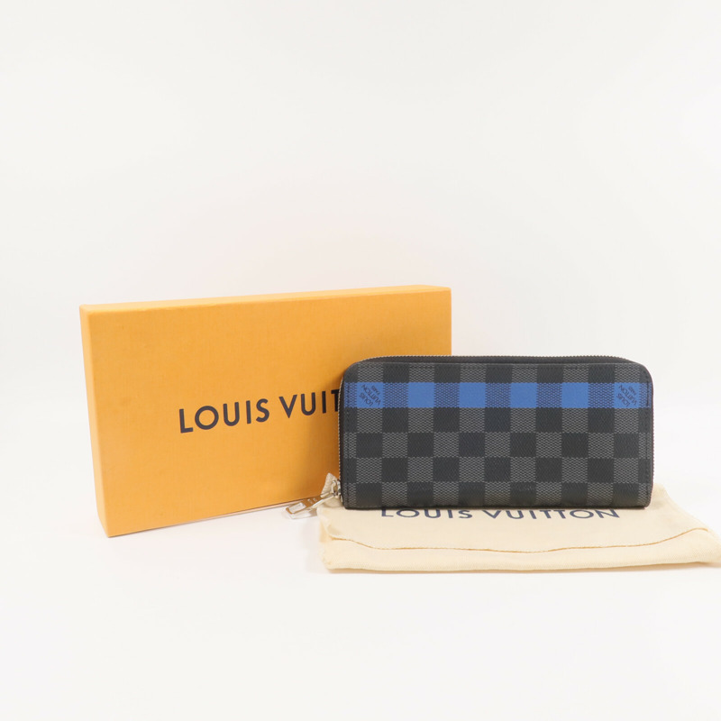 LOUIS VUITTON Damier Graphite Zippy Long Wallet長錢包-11