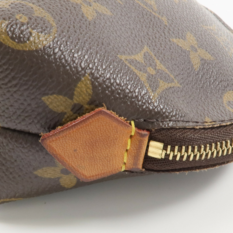 LOUIS VUITTON Monogram Cosmetic Pouch手拿包棕色-6