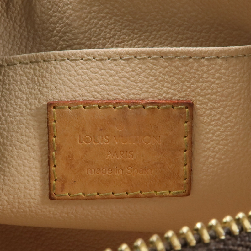 LOUIS VUITTON Monogram Cosmetic Pouch手拿包棕色-8