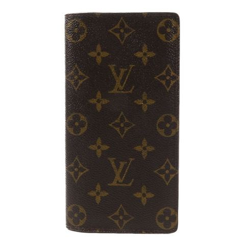 LOUIS VUITTON Monogram Brazza Wallet金扣長錢包