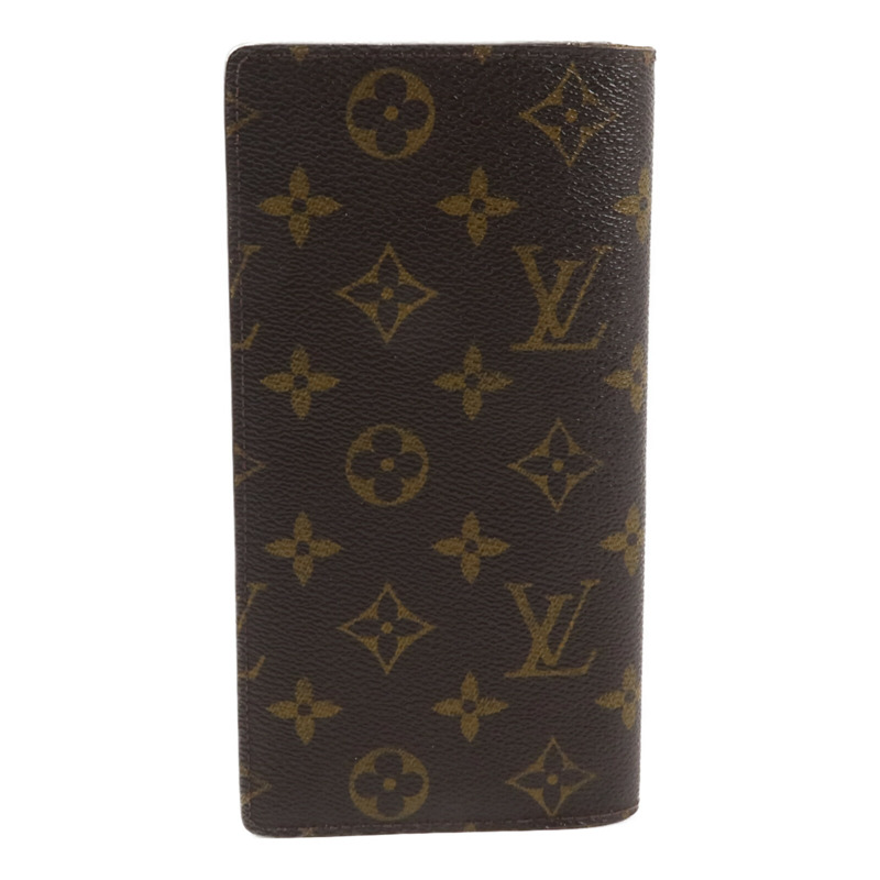 LOUIS VUITTON Monogram Brazza Wallet金扣長錢包-2