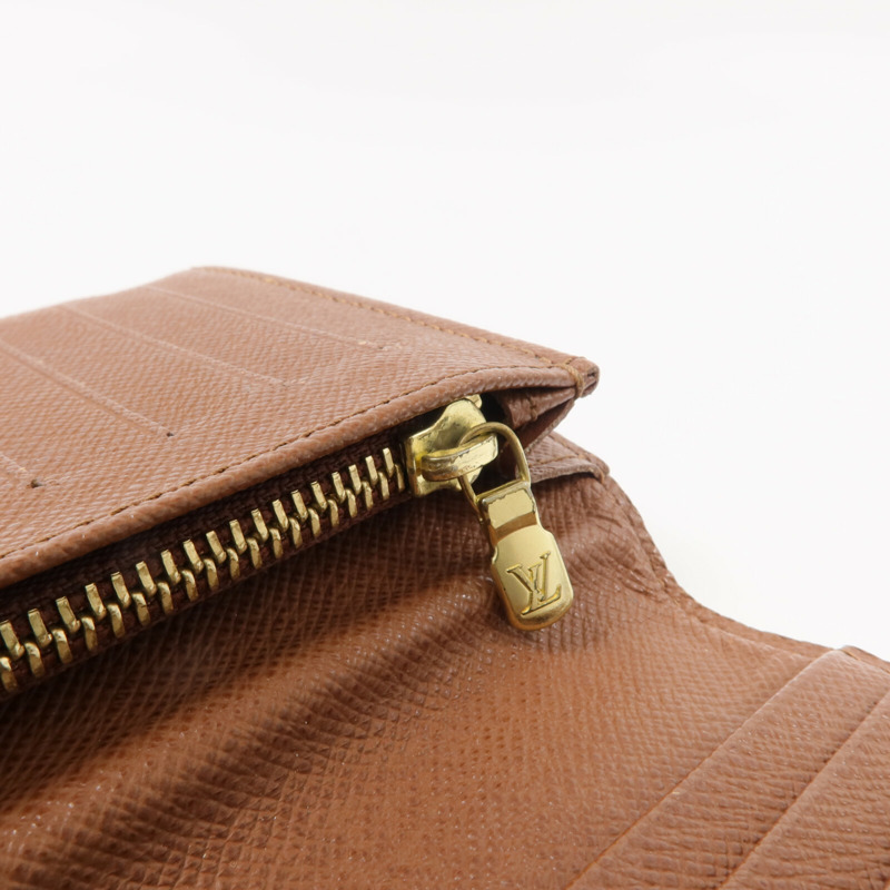 LOUIS VUITTON Monogram Brazza Wallet金扣長錢包-6