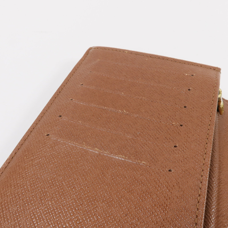 LOUIS VUITTON Monogram Brazza Wallet金扣長錢包-7
