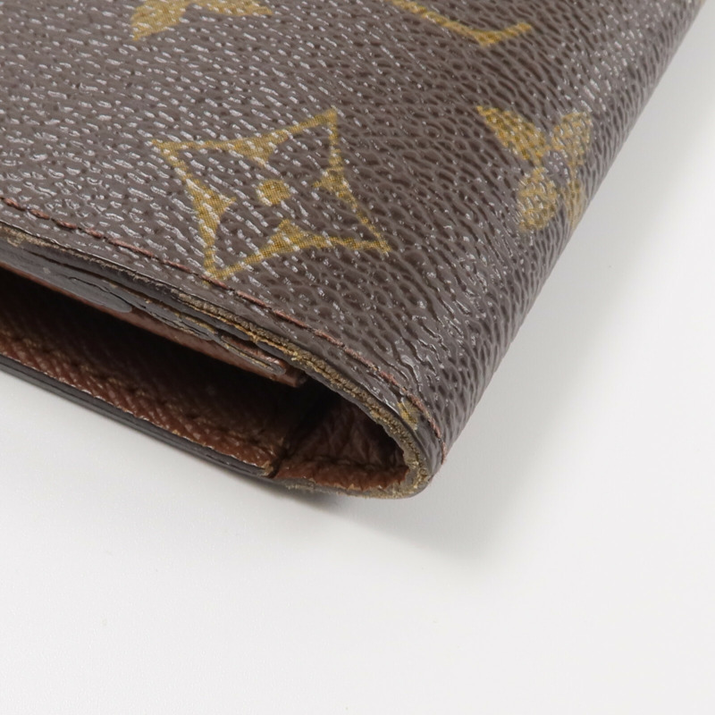 LOUIS VUITTON Monogram Brazza Wallet金扣長錢包-12