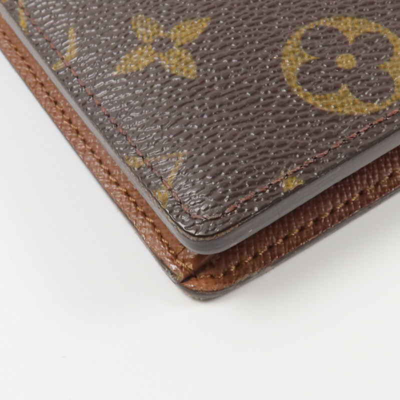 LOUIS VUITTON Monogram Brazza Wallet金扣長錢包-13