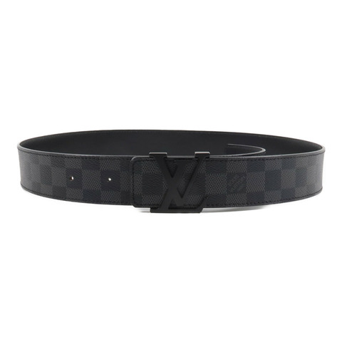 LOUIS VUITTON Damier Graphite Initiales Belt腰帶