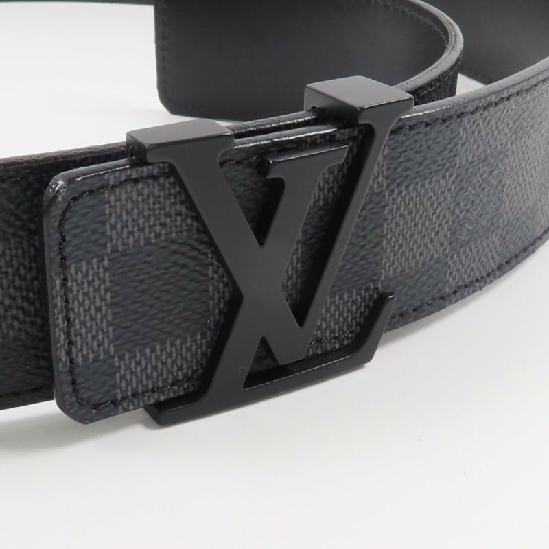 LOUIS VUITTON Damier Graphite Initiales Belt腰帶-3