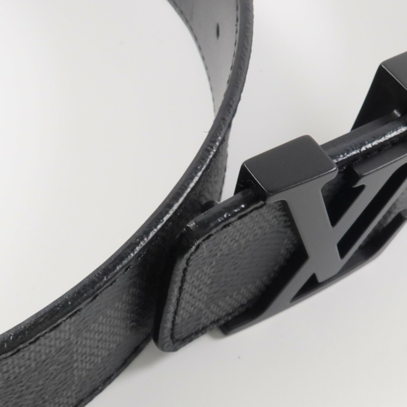 LOUIS VUITTON Damier Graphite Initiales Belt腰帶-5