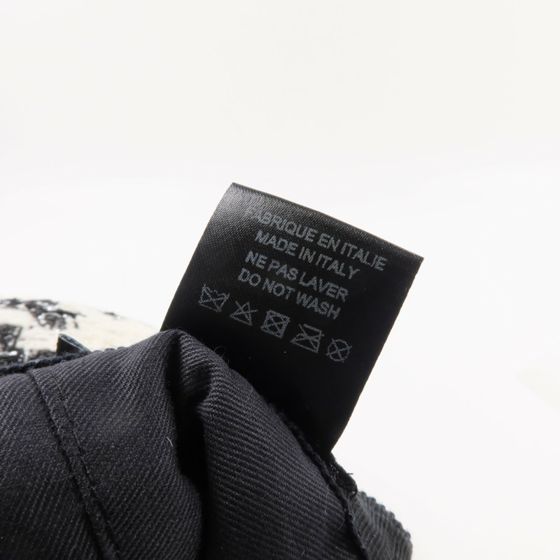 CHANEL 羊毛/聚醯胺/聚酯纖維/絲質/羊皮皮革Tweed CC Cap帽子-8