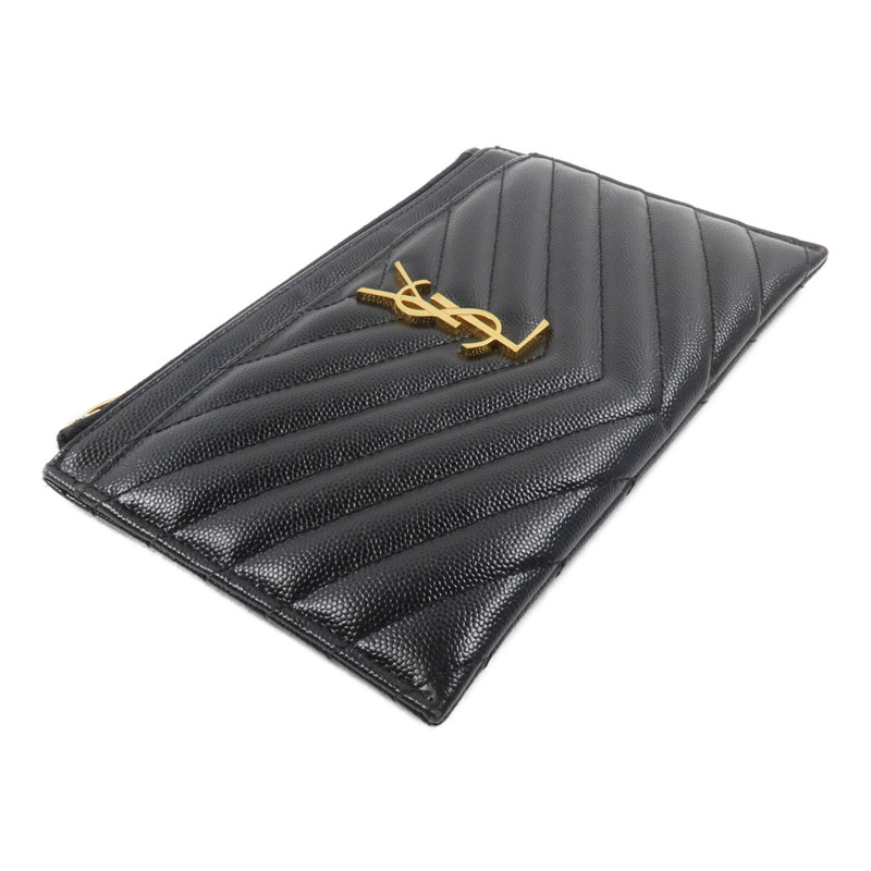 SAINT LAURENT 牛皮皮革Pouch手拿包-3