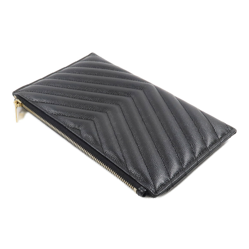 SAINT LAURENT 牛皮皮革Pouch手拿包-4