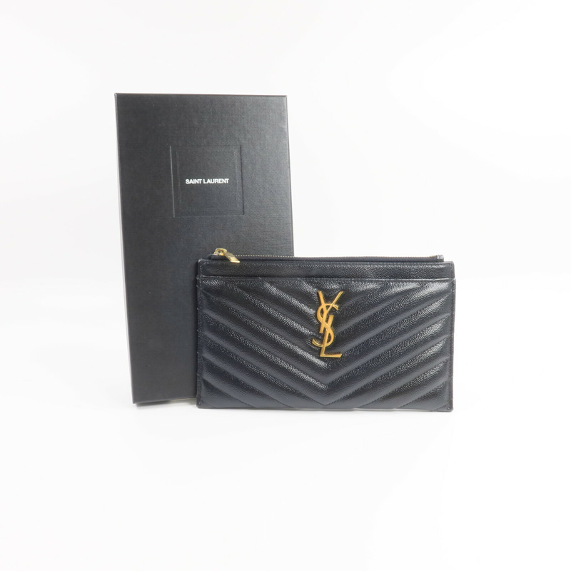 SAINT LAURENT 牛皮皮革Pouch手拿包-15
