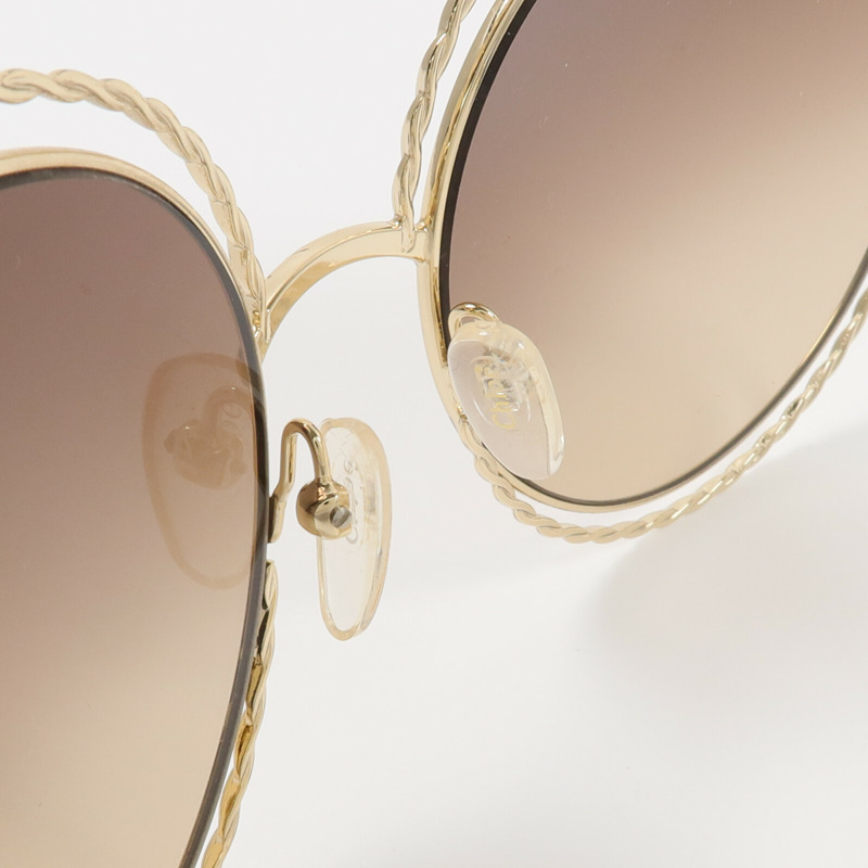 Chloe 金屬Carlina Twist Sunglasses太陽眼鏡-5