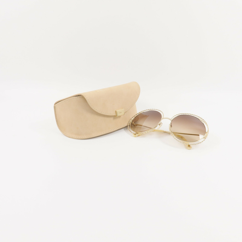 Chloe 金屬Carlina Twist Sunglasses太陽眼鏡-8