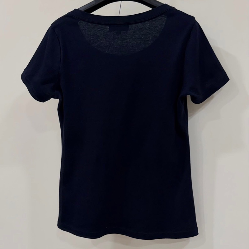 BURBERRY 藍標 黑色大戰馬字母上衣-3