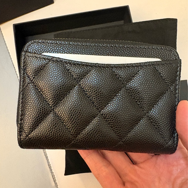 CHANEL香奈兒黑色限量款撲克零錢包/全配-7