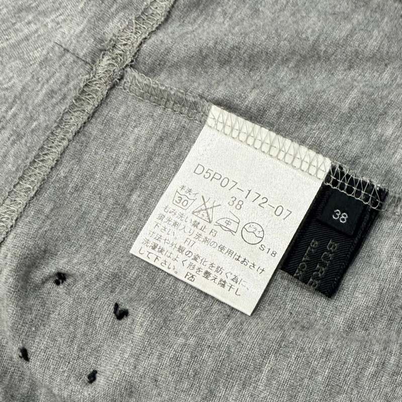 BURBERRY 黑標 灰色 格紋鐵牌長版上衣-8