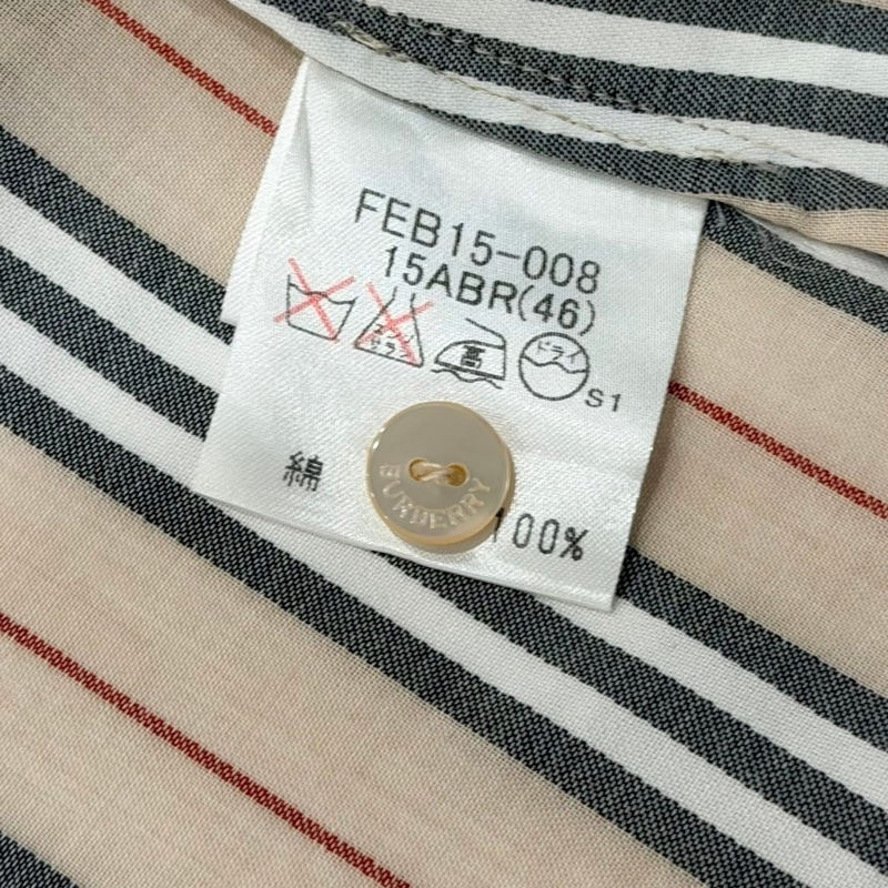 BURBERRY 倫敦 經典色直條紋襯衫 薄款-9