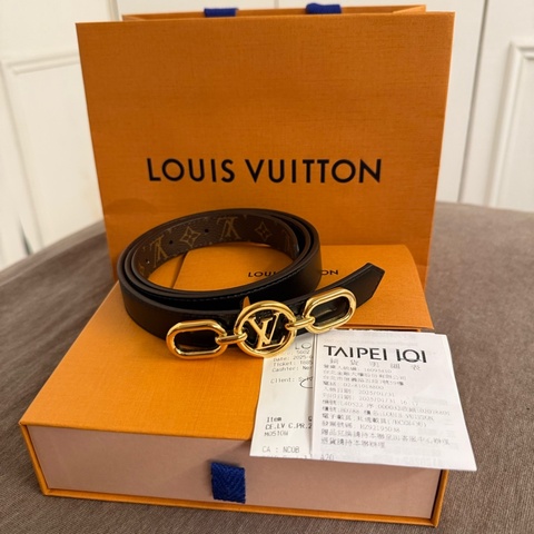 LV Circle Prime 20毫米雙面皮帶