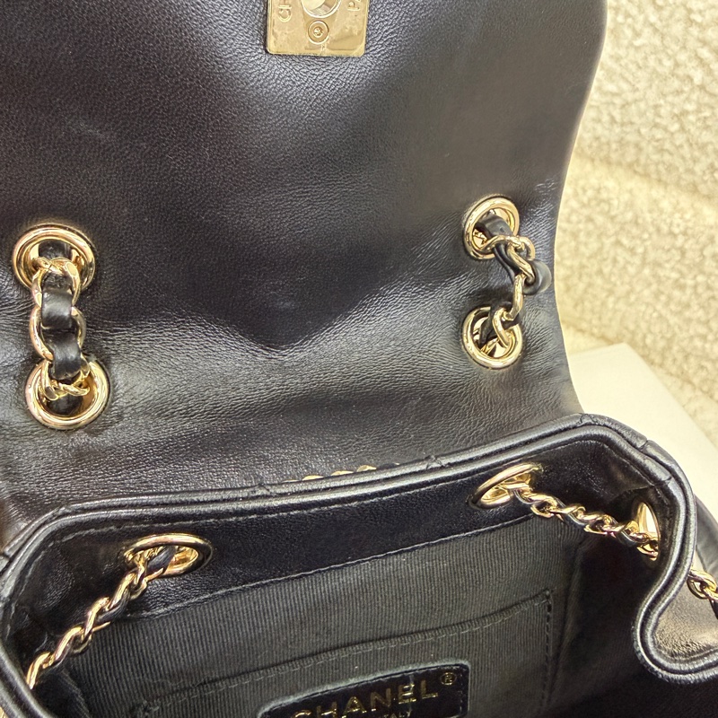 Chanel 香奈兒雙肩背包duma 小號-7