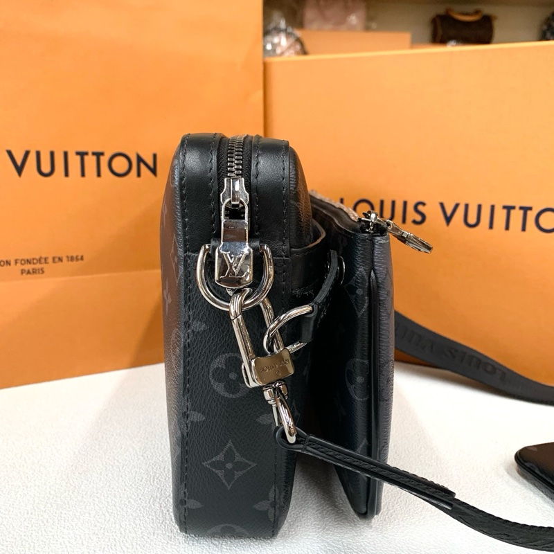 路易威登/Lv 新款Trio黑武士三合一郵差包斜挎包 M69443 芯片款-4