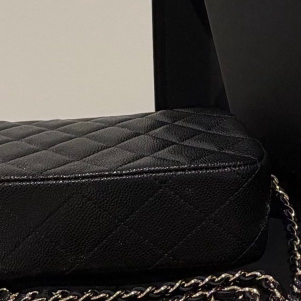 Chanel 黑金口蓋小相機包 鍊條斜背包 全新全套-7
