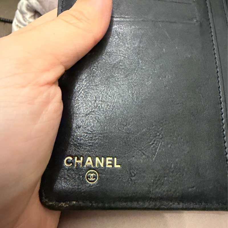 香奈兒 黑色 香檳金 牛皮  黑色皮革 雙c 經典款 長夾 錢包 chanel WOC手袋 側斜包 孭背包 長夾 單肩包 包包 鏈條錢包 chanel black long wallet /wallet on chain woc-26