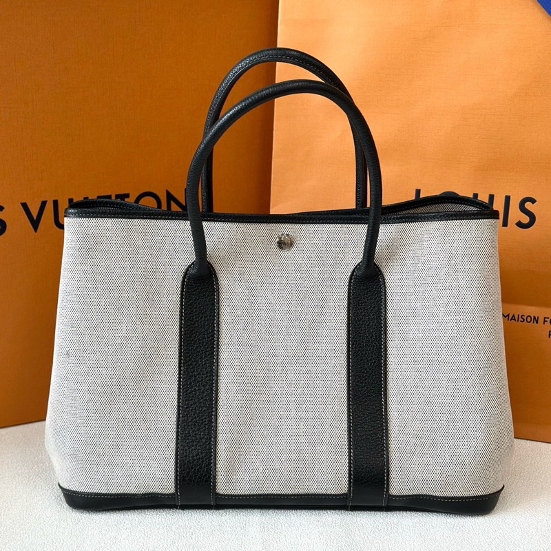 Hermes/愛馬仕 gardenparty花園包36熊貓色托特包 -1