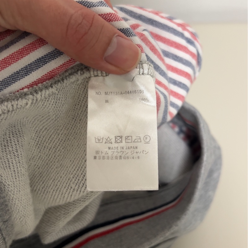 Thom Browne 經典灰色 4-Bar 棉質短褲 Size 1 (近新/已乾洗整燙)-8