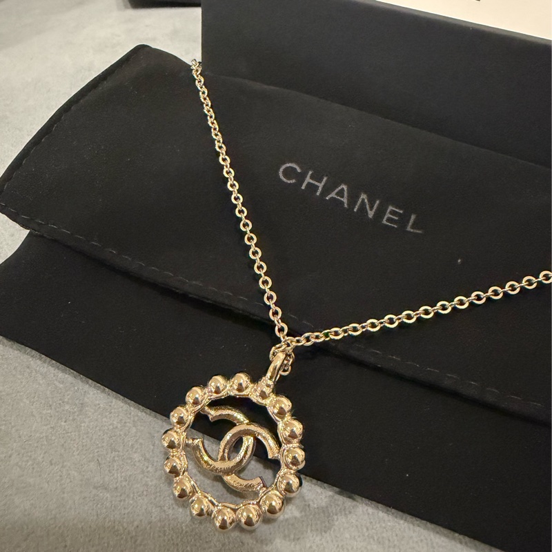 Chanel帶鑽雙c項鍊-9