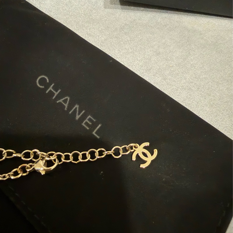 Chanel帶鑽雙c項鍊-15