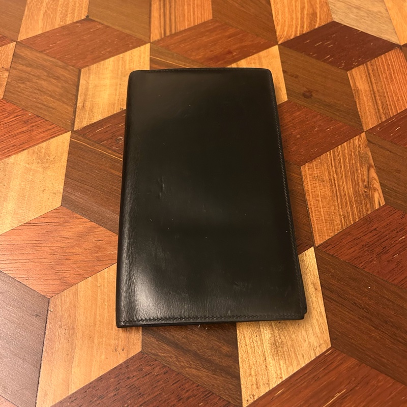 真品 Hermes box 皮 長銀包 long wallet card holder-5