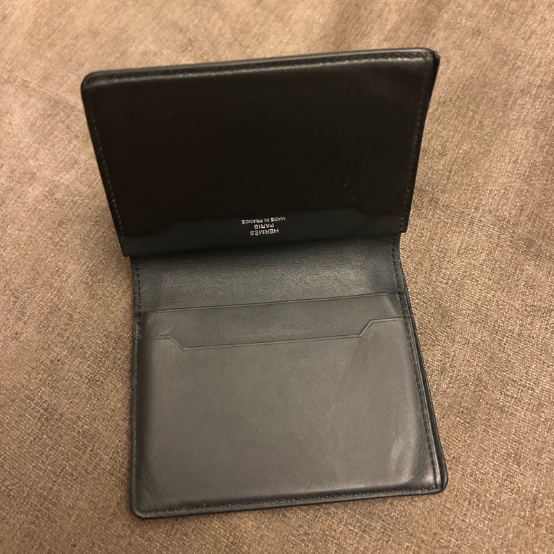 絕版 Hermes Manhattan 銀包 Wallet Card holder 黑色皮革卡片套-3