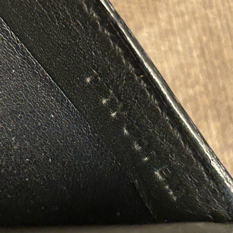絕版 Hermes Manhattan 銀包 Wallet Card holder 黑色皮革卡片套-9