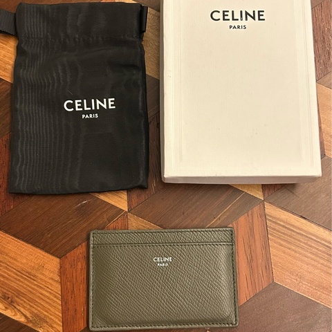 Celine 橄欖綠卡片套 card holder