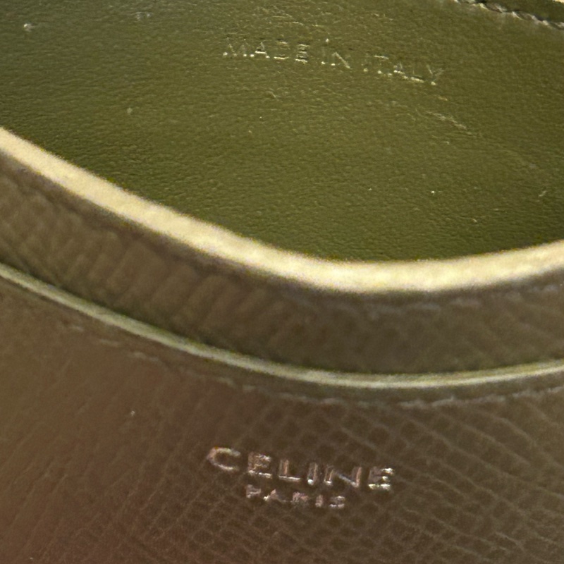 Celine 橄欖綠卡片套 card holder-3