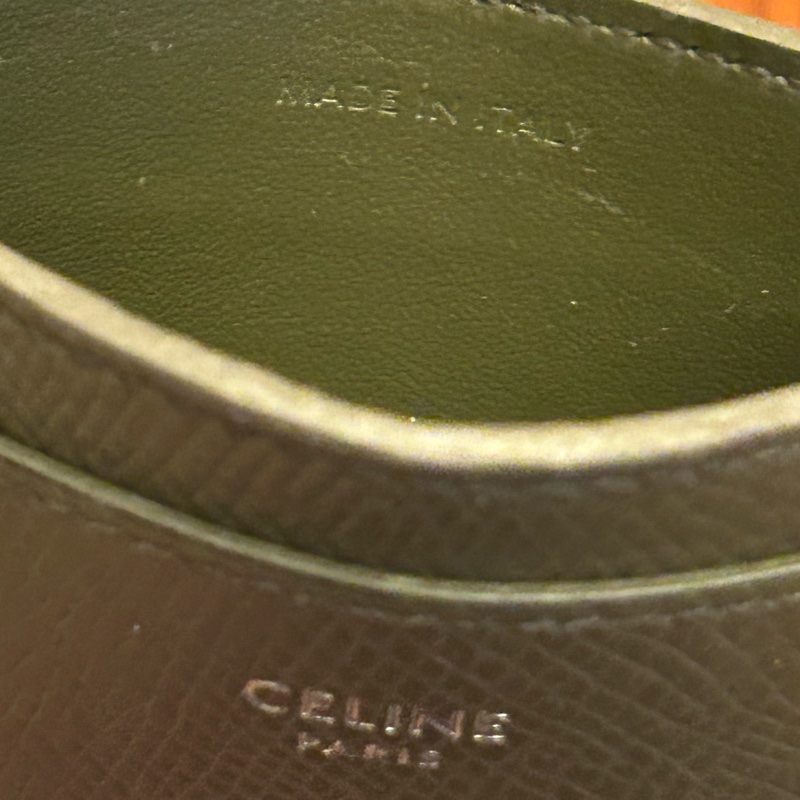 Celine 橄欖綠卡片套 card holder-4