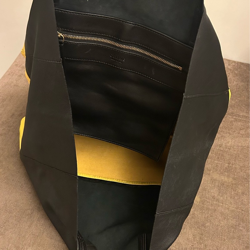 Celine cabas tote bicolor 靚色 拼色皮革托特包-7