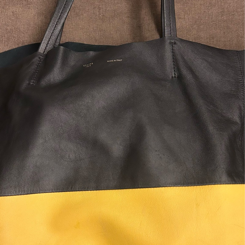 Celine cabas tote bicolor 靚色 拼色皮革托特包-9