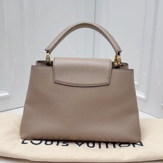 路易威登/Louis Vuitton Capucines 大象灰 Taurillon小牛皮 手提包-1