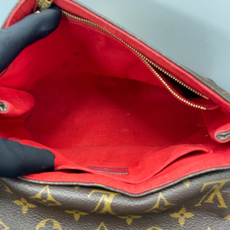 芯片款 路易威登/Louis Vuitton Saint鏈條包 老花拼紅-8