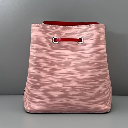 芯片款 路易威登/Louis Vuitton 水桶包bb粉色水波紋-1